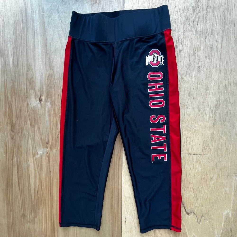 OHIO STATE BUCKEYES Women’s Capri Compression Mid Rise Leggings sz M NWOT